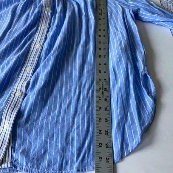 Collarless Button Down Shirt - Picture 9 of 9